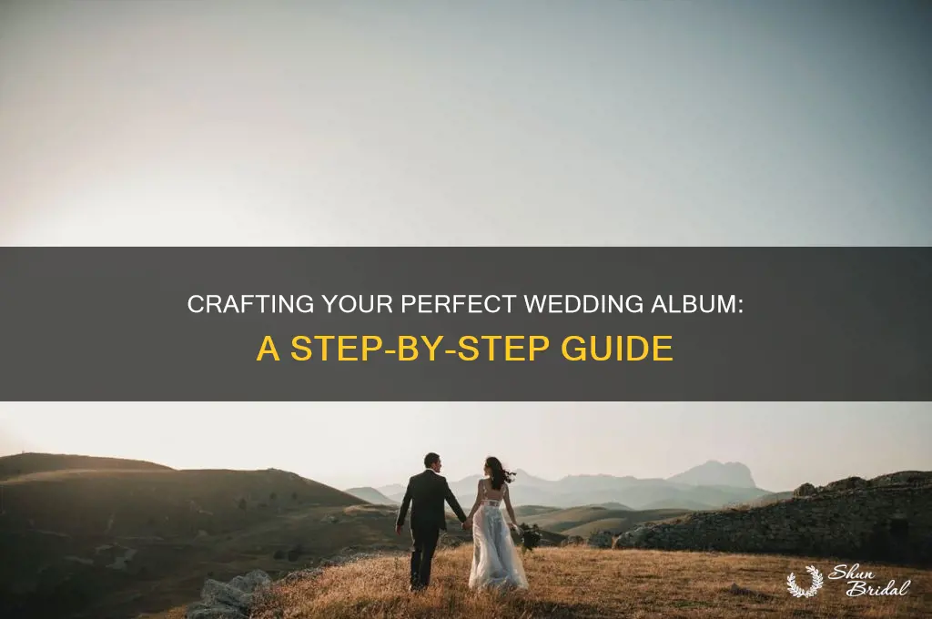 how to set up a wedding album