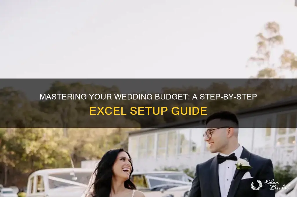 how to set up a wedding budget in excel