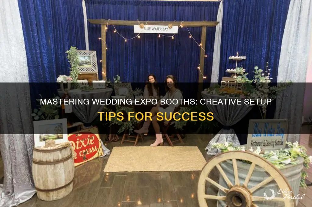 how to set up a wedding expo booth