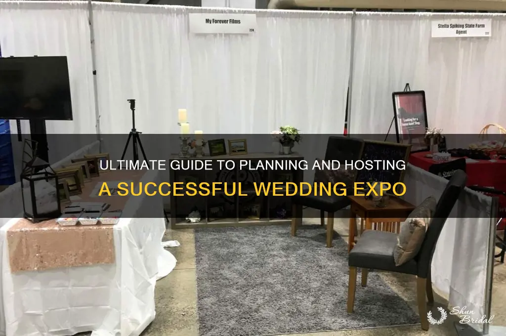 how to set up a wedding expo