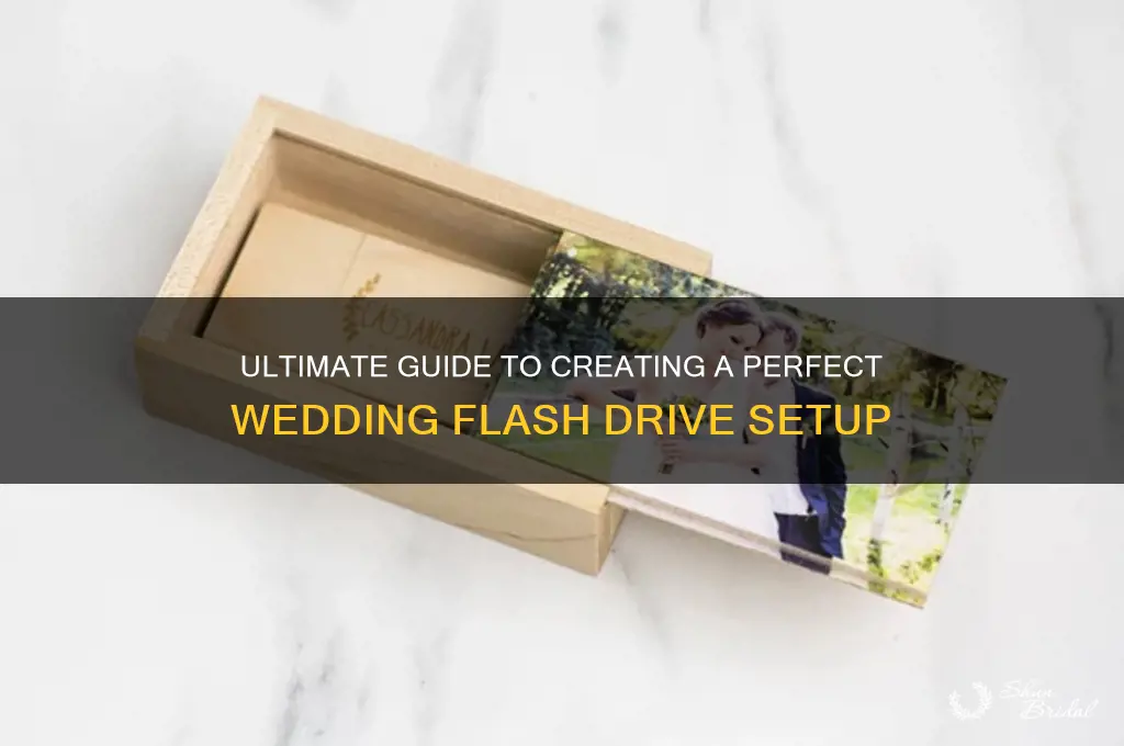 how to set up a wedding flash drive