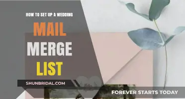 Effortless Wedding Invitations: Mastering Your Mail Merge Guest List Setup