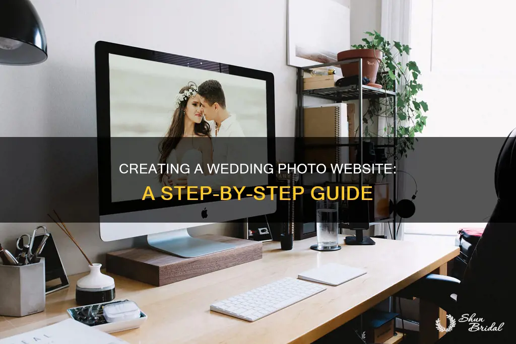 how to set up a wedding photo website