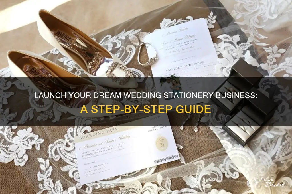 how to set up a wedding stationery business