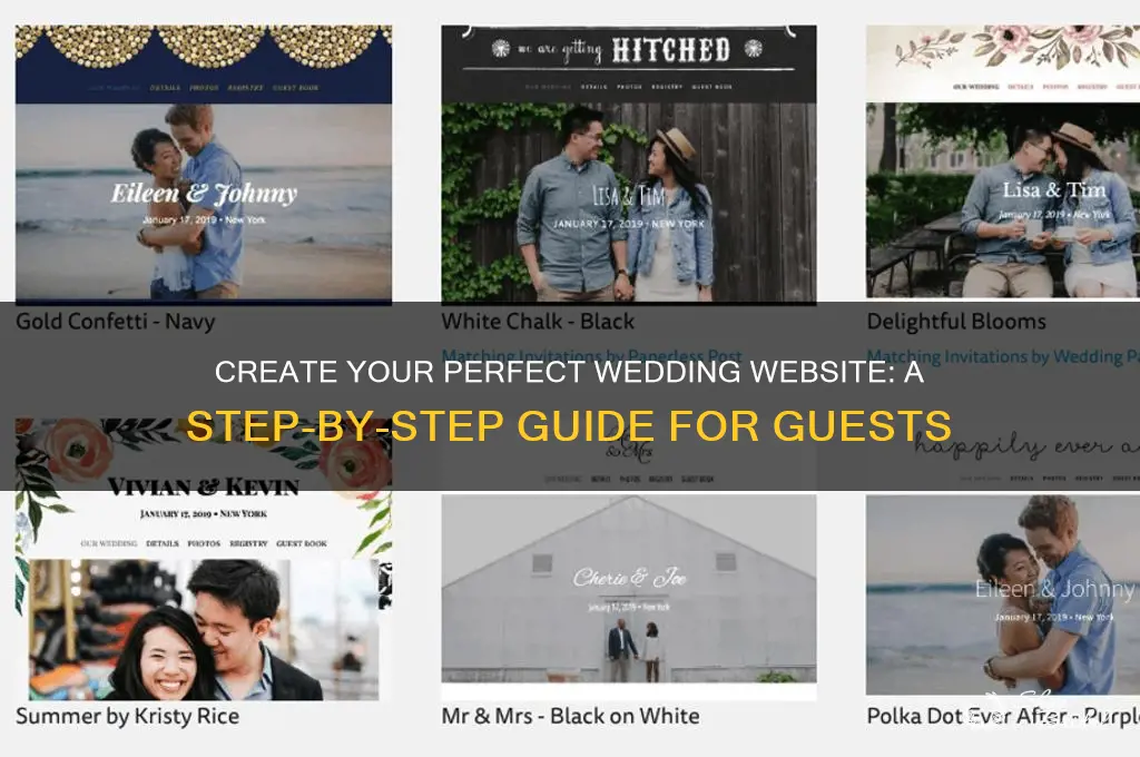 how to set up a wedding website for guests