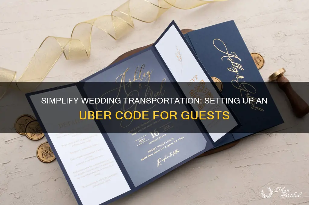 how to set up an uber code for wedding guests