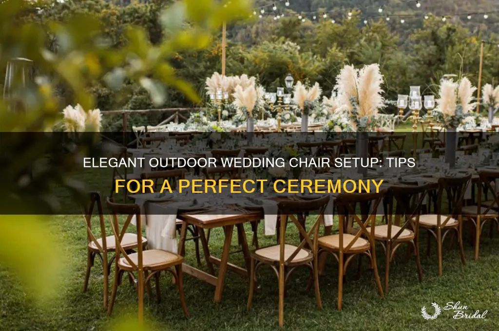 how to set up chairs for outdoor wedding ceremony