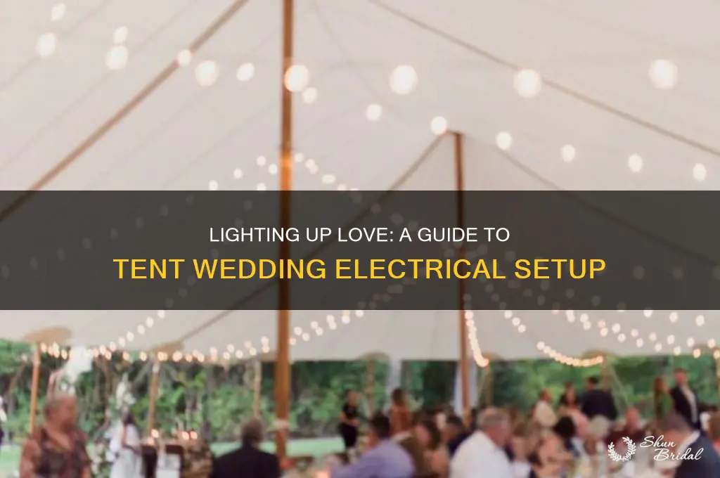 how to set up electrical for tent wedding