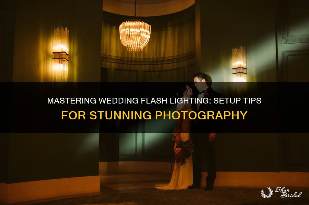 how to set up flash lighting for weddings