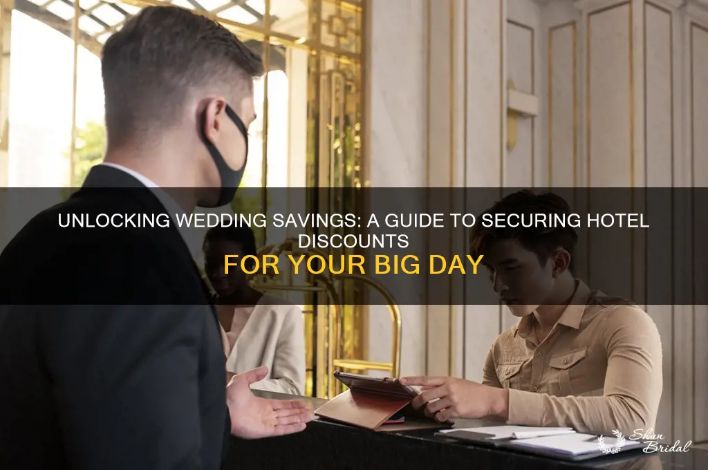 how to set up hotel discount for wedding