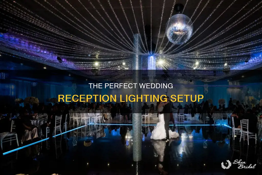 how to set up lights for wedding reception