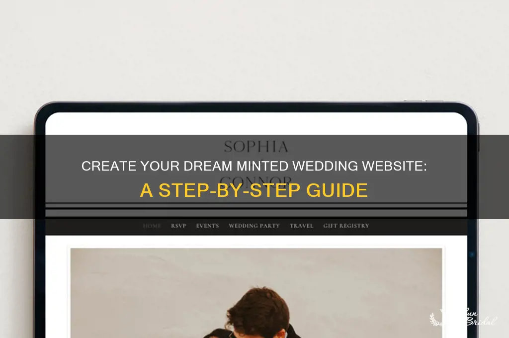 how to set up minted wedding website