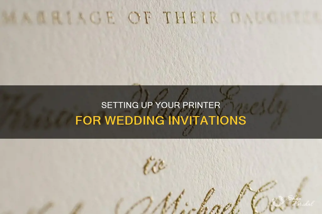 how to set up printer for wedding invitations