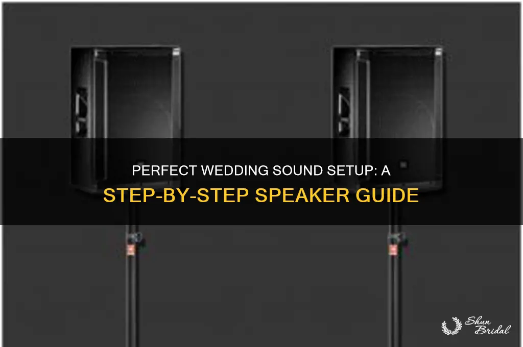 how to set up speakers for wedding