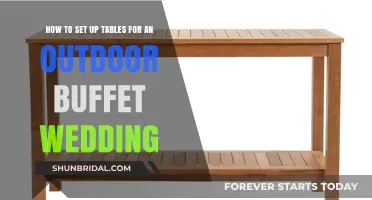 Elegant Outdoor Buffet Wedding: Tips for Setting Up Perfect Tables