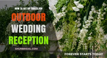 Setting Tables for an Outdoor Wedding Reception