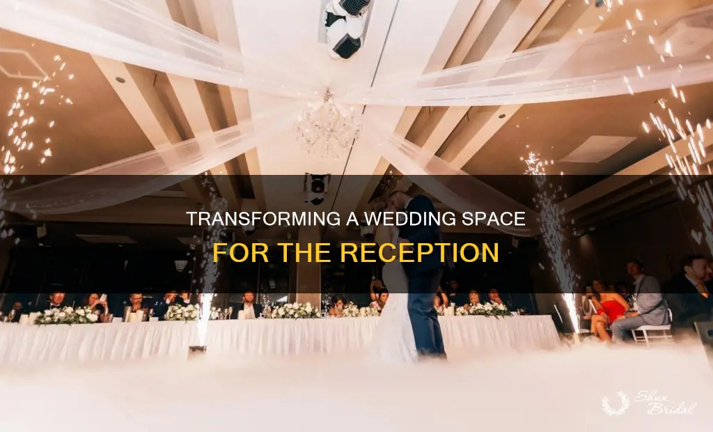 how to set up wedding and reception in same space