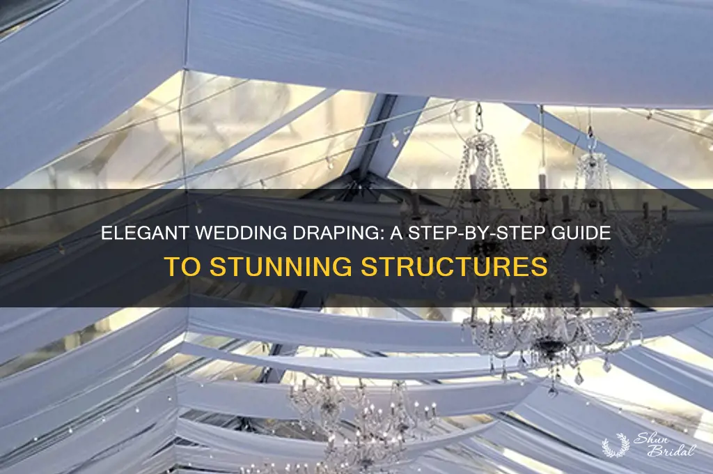 how to set up wedding drape structures