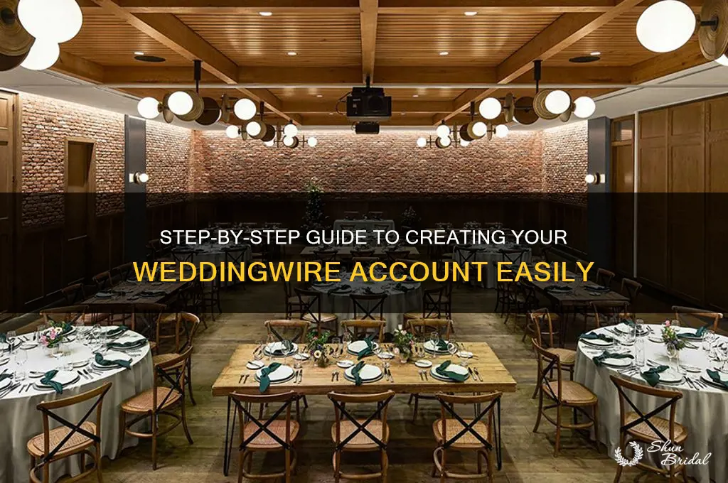 how to set up wedding wire account
