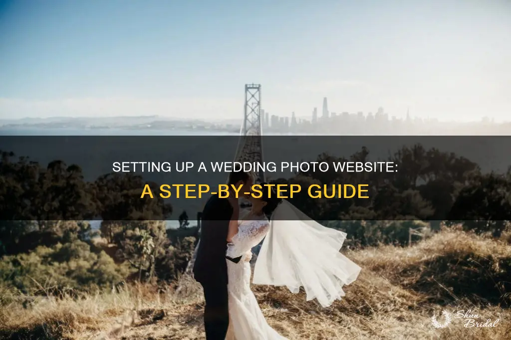 how to setup photo sharing websites for wedding