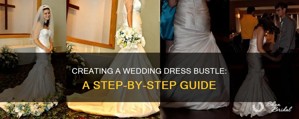 how to sew a bustle for a wedding dress
