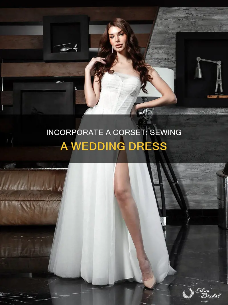 how to sew a corset into a wedding dress