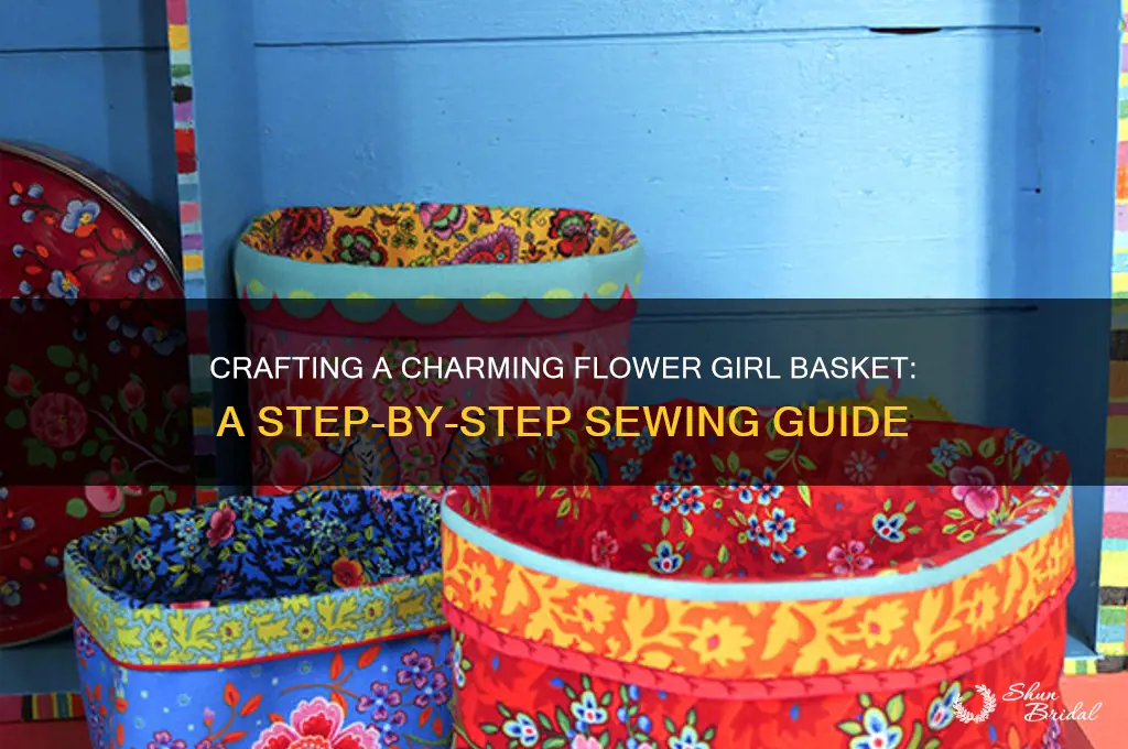 how to sew a flower girl basket