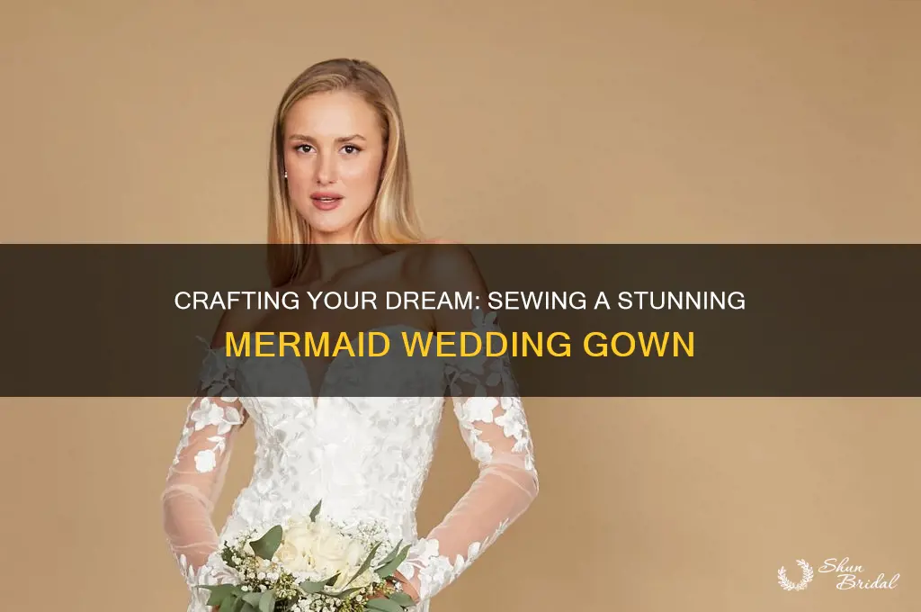 how to sew a mermaid wedding gown