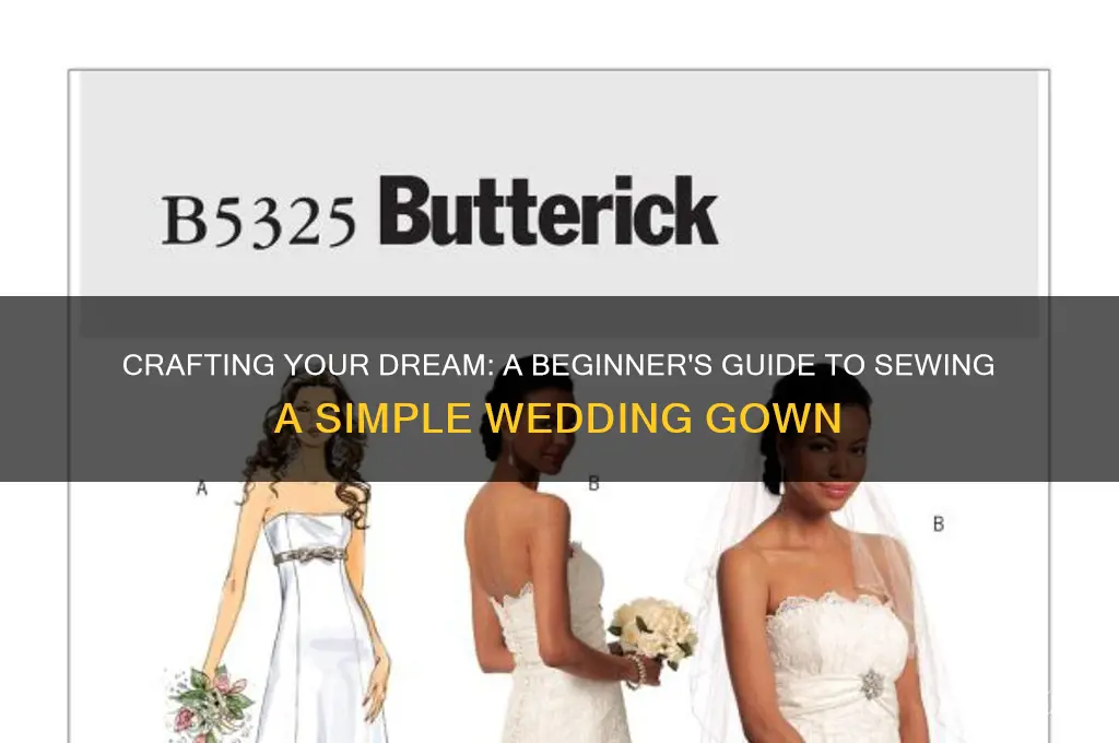 how to sew a simple wedding gown