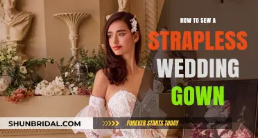 Crafting Elegance: Sewing Your Perfect Strapless Wedding Gown Guide