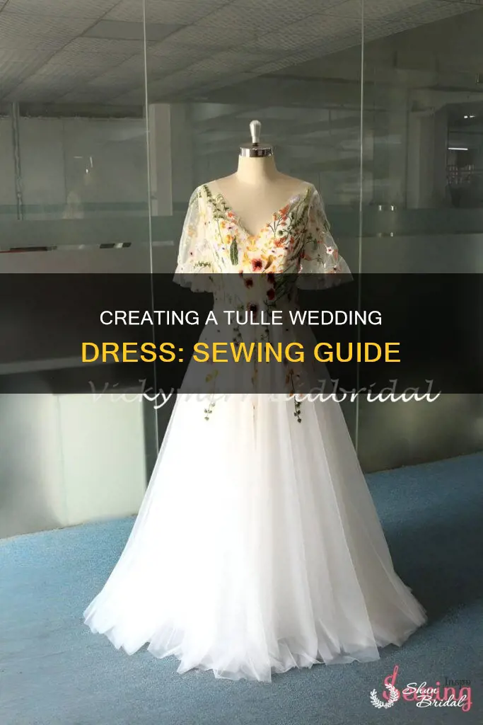 how to sew a tulle wedding dress