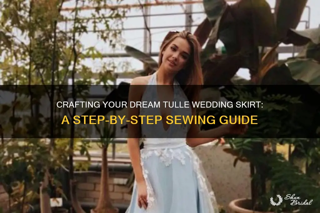 how to sew a tulle wedding skirt