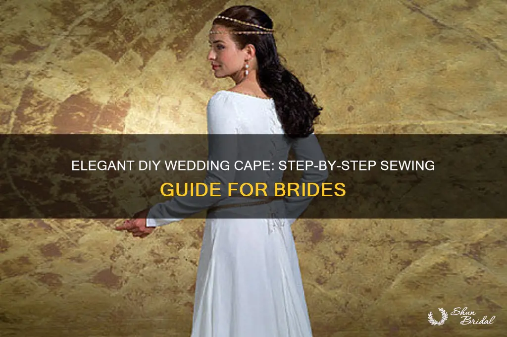 how to sew a wedding cape