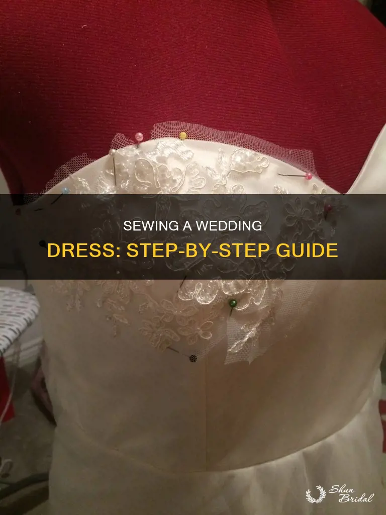 how to sew a wedding dress step by step