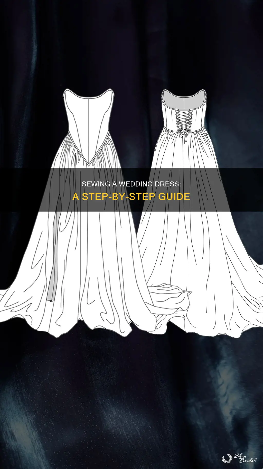 how to sew a wedding dress tutorial