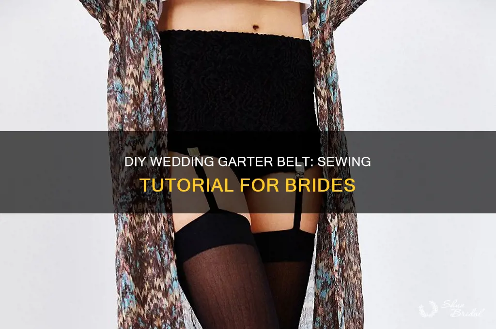 how to sew a wedding garter belt