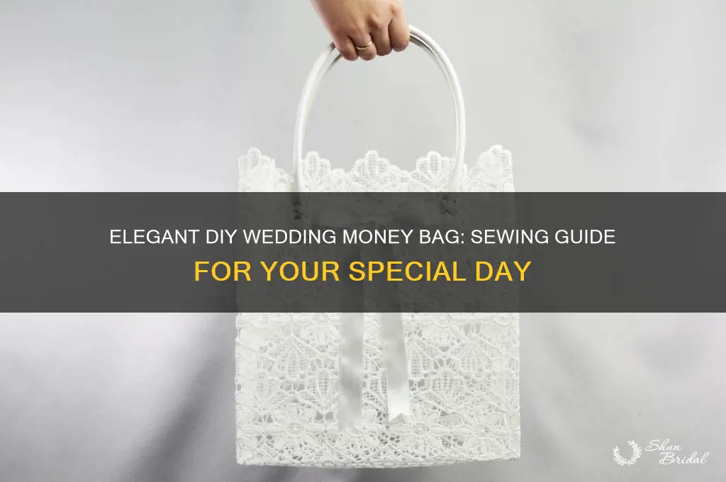 how to sew a wedding money bag