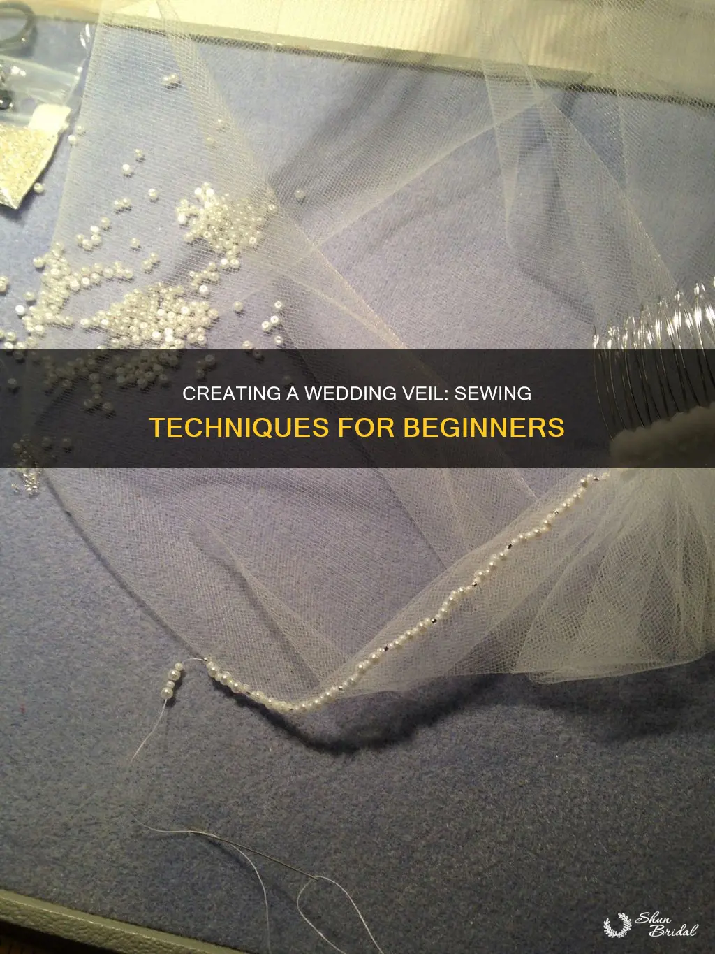 how to sew a wedding veil