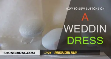 Attaching Buttons: The Perfect Wedding Dress Finish
