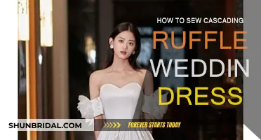 Create Cascading Ruffles for Your Wedding Dress