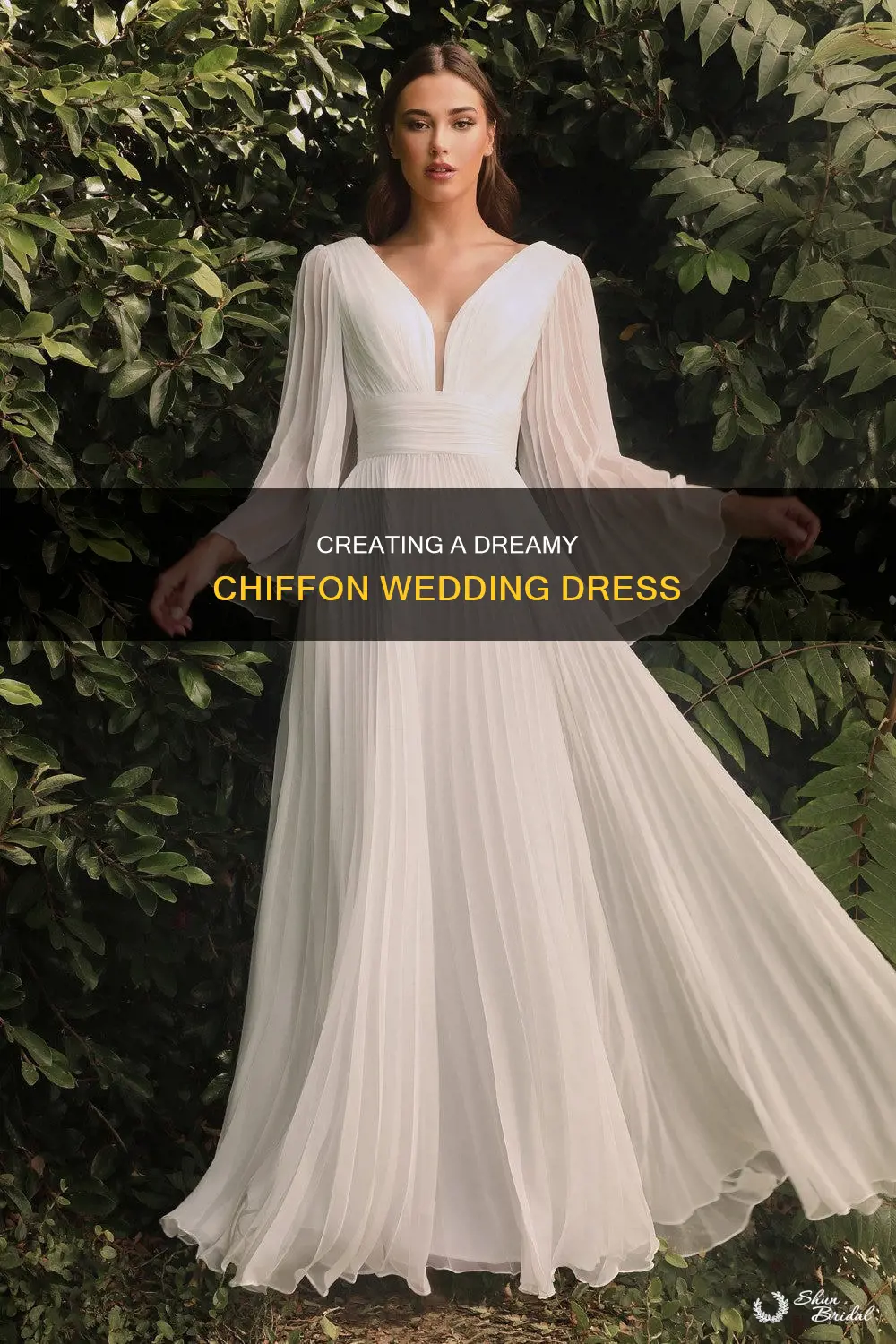 how to sew chiffon wedding dress