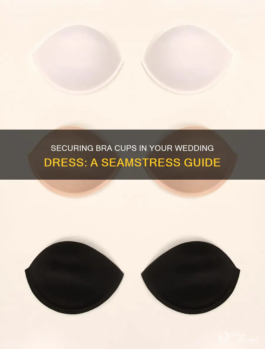 how to sew in bra cups in wedding dress