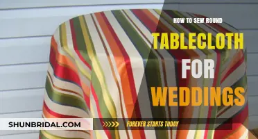 Elegant DIY Round Tablecloth Sewing Guide for Wedding Decor