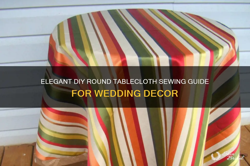 how to sew round tablecloth for weddings