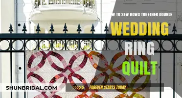 Mastering the Double Wedding Ring Quilt: Sewing Rows Together