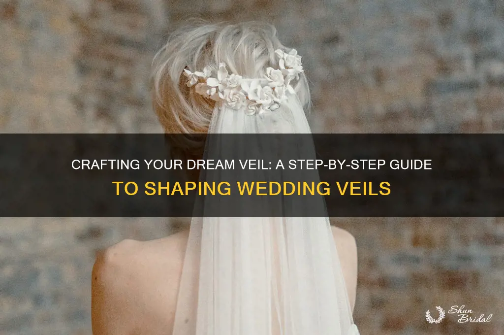 how to shape a wedding veil