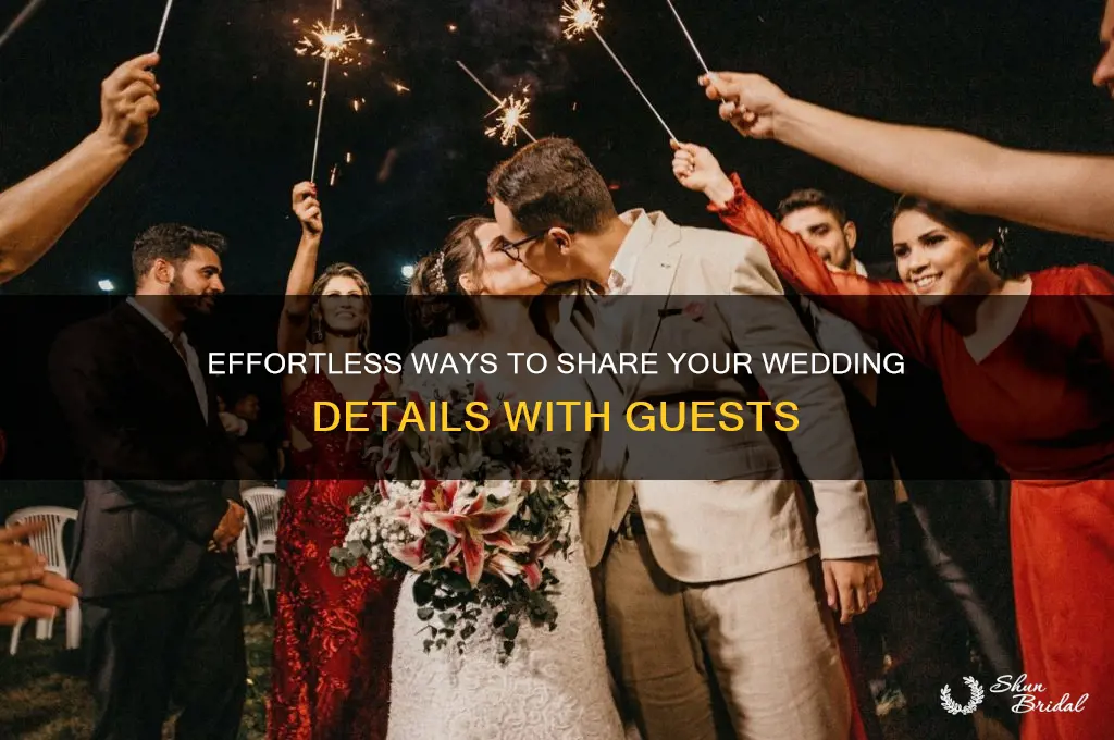 how to share wedding information
