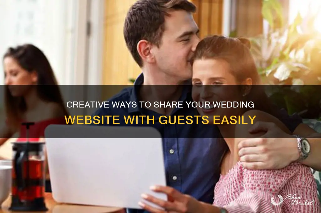how to share wedding website