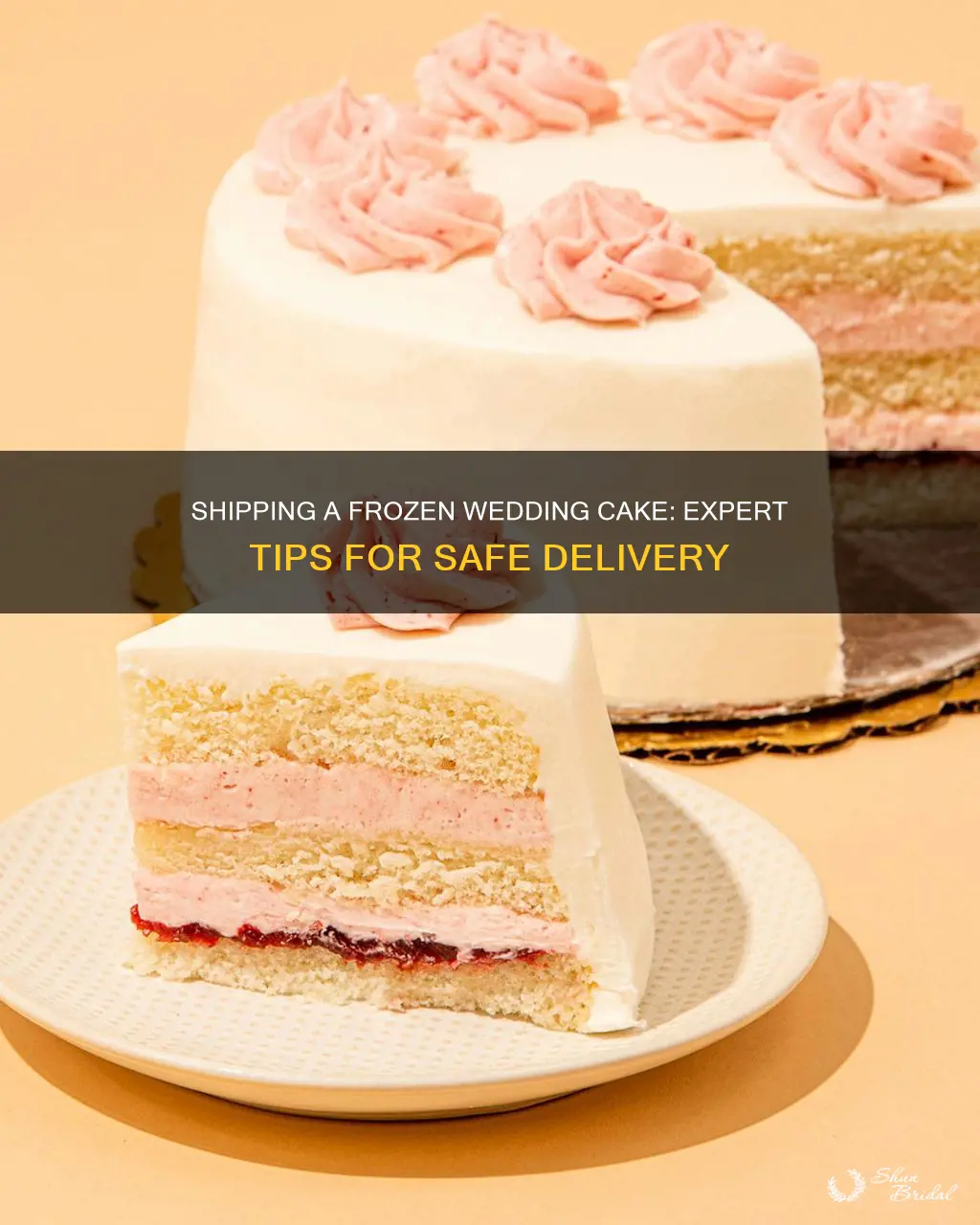 how to ship a frozen wedding cake