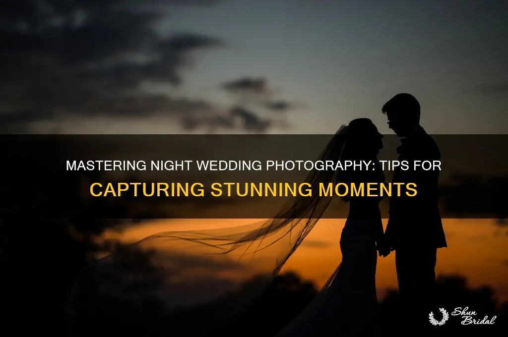 how to shoot a night wedding